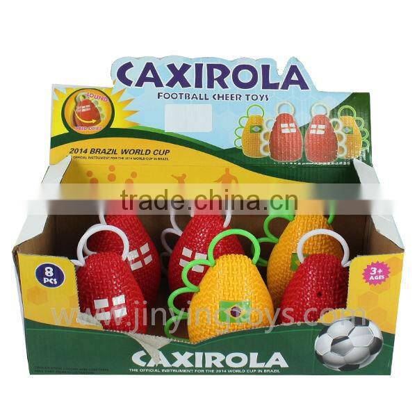 Cheap football toys plastic bells for Caxirola