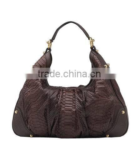 PY-198 Python bag,ladies hobo bag,python leather handbags