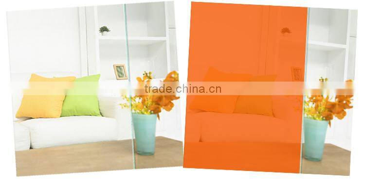 orange color self adhesive window film solid decorative window film