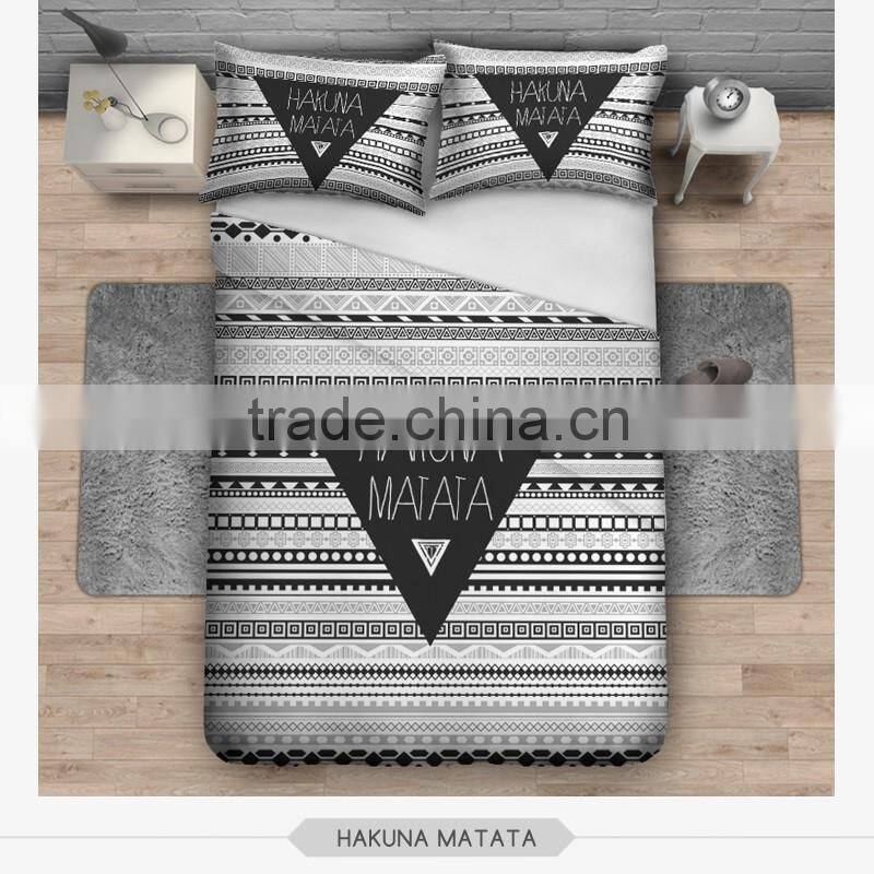 fashion green forest 3D print bedding set soft home textile four season collection colorful print funny animal children printing