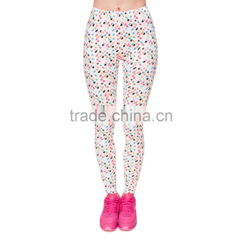 factory hot sale 3d digital full print indian girls wearing leggings fitness