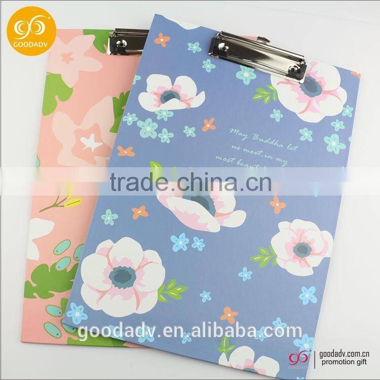 2016 popular selling A4 A5 plastic clip board pp writing board for student in China