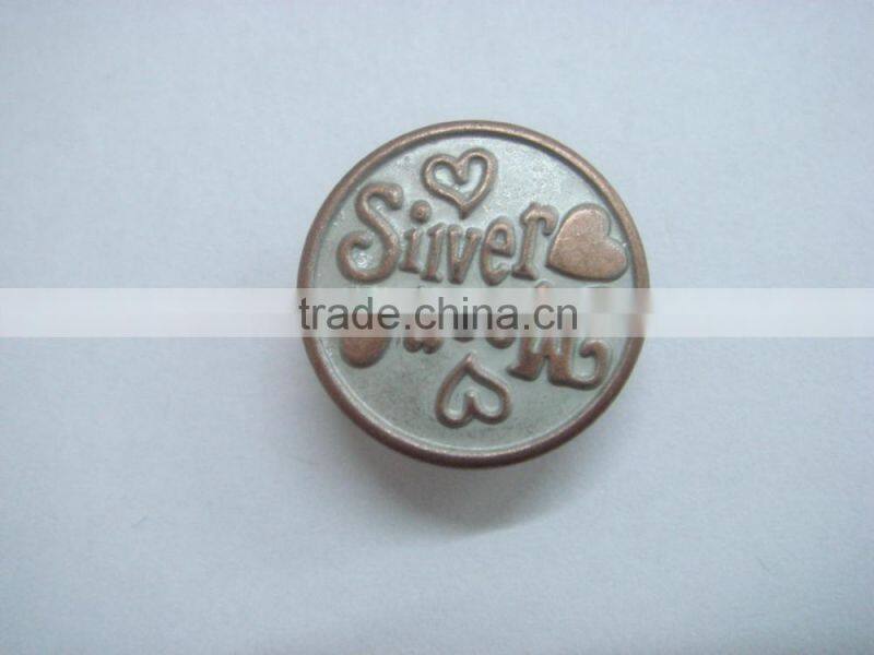 15mm embossed cute washable snap button