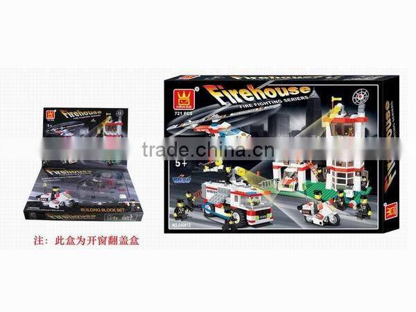 Hero fireman Fire fighter education blocks toys