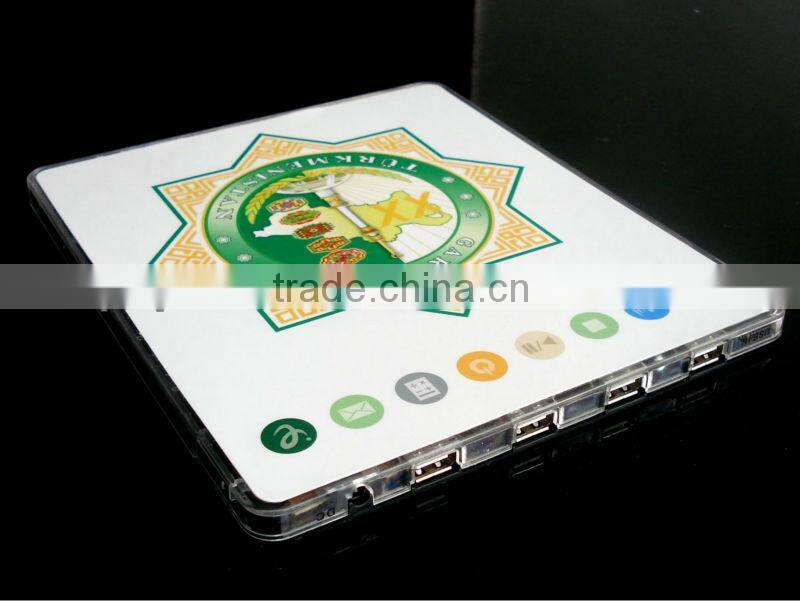 full color print multi media mouse pad with hub 2.0