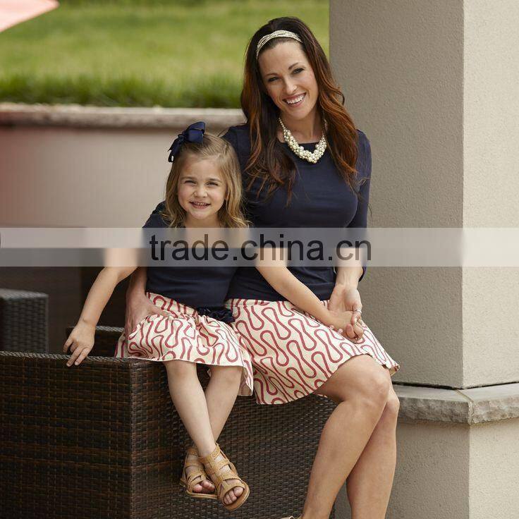2015 Wholesale custom family clothing set/family matching clothing/family clothing