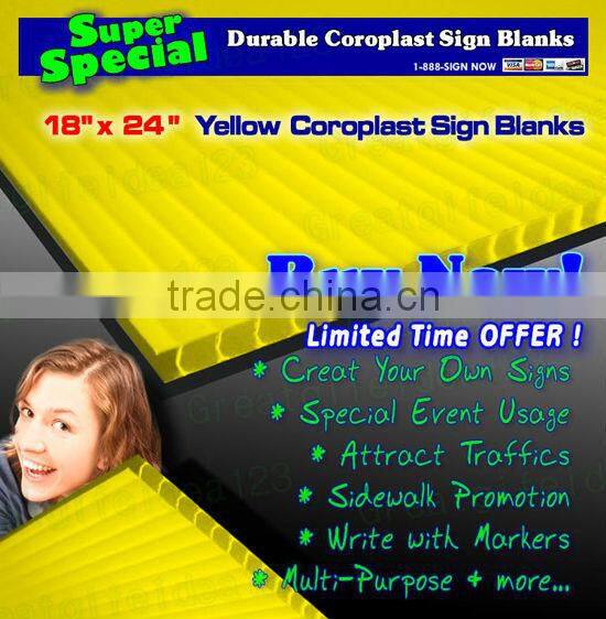 black color pp corrugated board