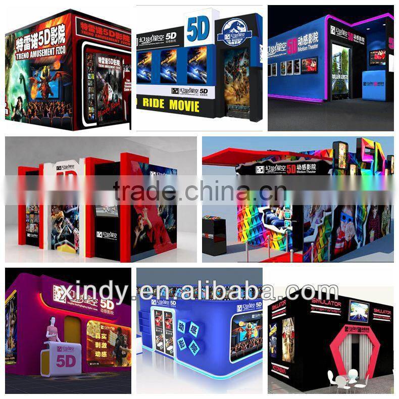 Attractive roller coaster 5d cinema theater equipments
