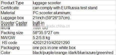 Chinese low price folding trolley luggage