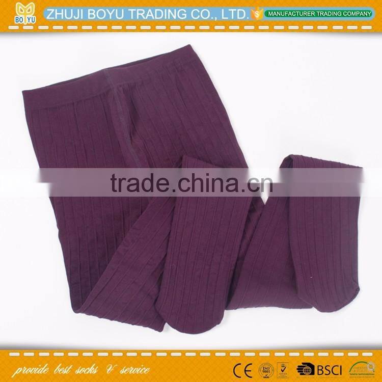 BY-163106 Hot selling custom colorful ladies winter fleece leggings brush tights