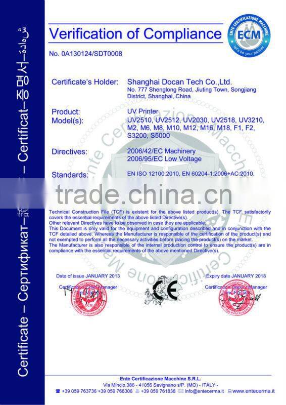 Docan road sign flatbed printer Vivid road sign printing machine