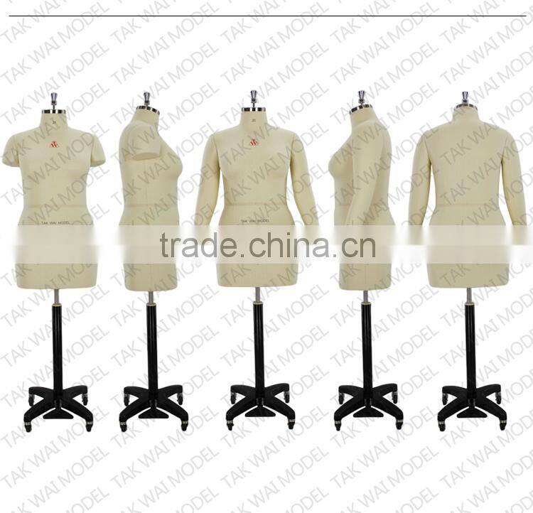 Alibaba china England standard fiberglass plus size tailors dummy adjustable