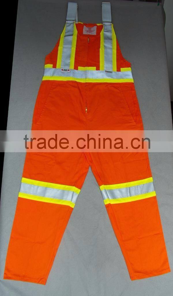 High Quality Reflective Work Trousers Safety Flame Resistant Work Pants cotton Coverall