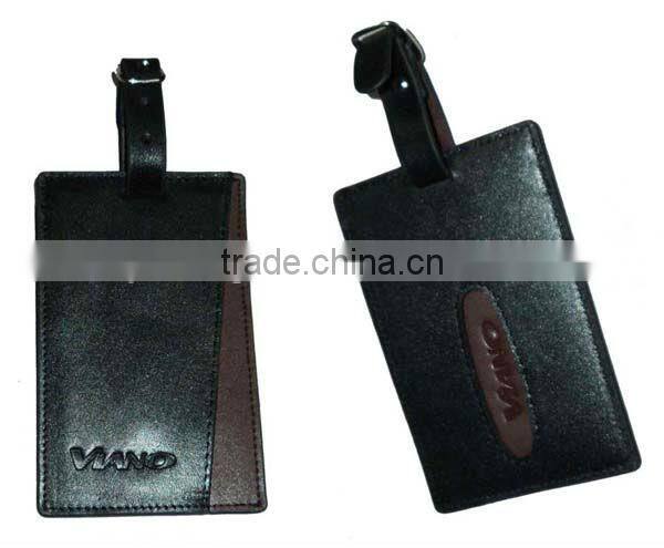 PU leather baggage tag for travelling