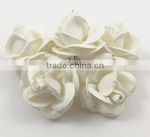 WHITE, Large Handmade Mulberry Paper Flower, Wedding Party, Scrap-booking Crafts R60