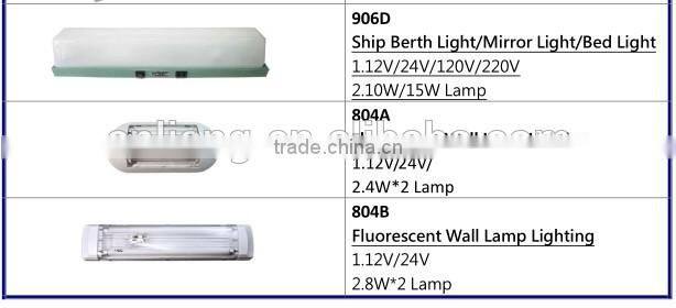 Marine Fluorescent Watertight Outdoor Waterproof Ceiling Light Fixture