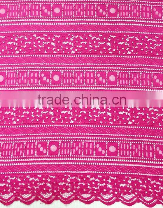 Wholesale High Quality Nylon/Cotton Strand Lace Fabric T8027
