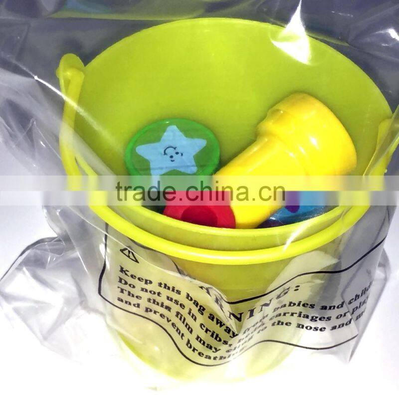2016 Promotional Toy Mini Plastic Yellow Pail Filled with Star Stampers Cheap Self Inking Stamp with Rubber Stamps For Kids