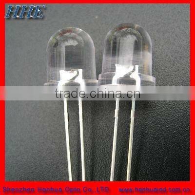 8mm round clear 20mA current led diodes