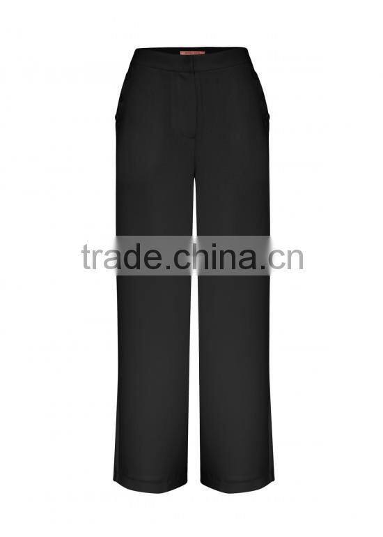 Lady's polyester plain dyed fashion pant