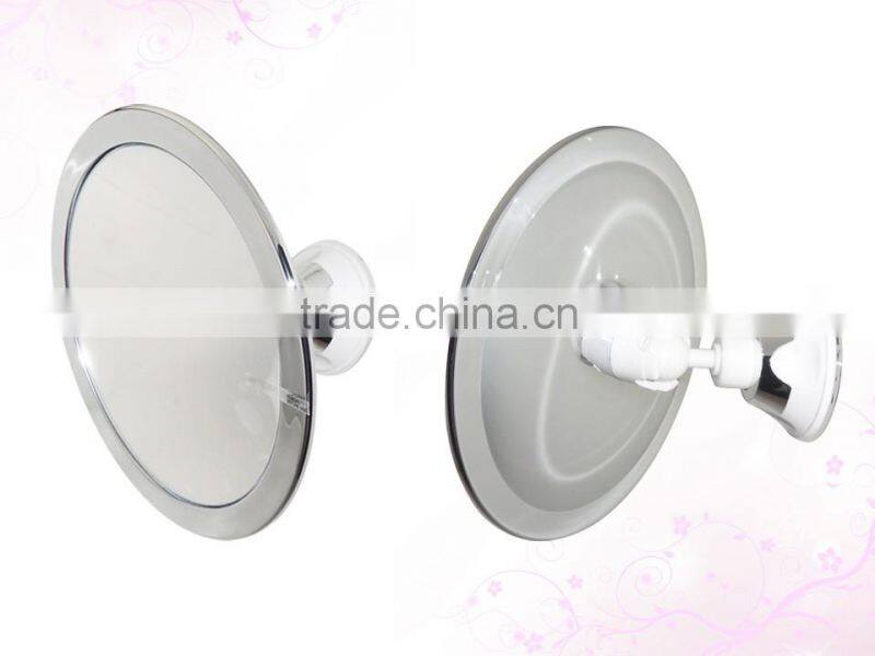 Swivel Round Fog free bathroom shower mirror Chromed