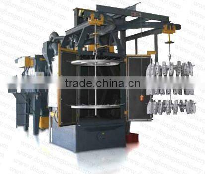 manufacture direct sales Rotary hook type hanger shot blasting machine