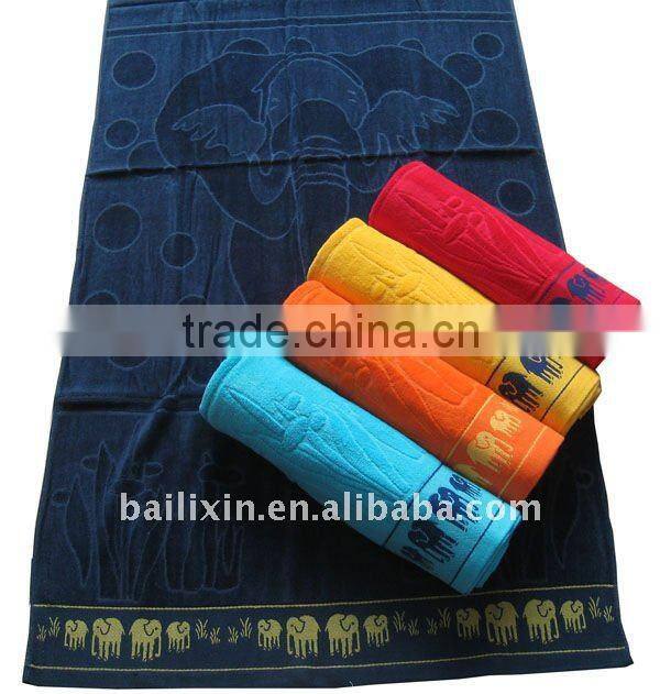 100% cotton high quality towel/bath towel/beach towel