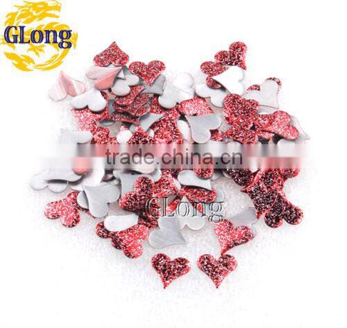 10*10mm Hot Fix Nailhead Heart-Shaped Aluminum With Irregular Spots DIY For Bag Shoe Phone Case Garment #GT105A-10P(Mix-s)