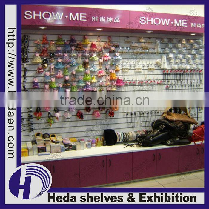 Wall Mounted Slot Panel Boutique Display