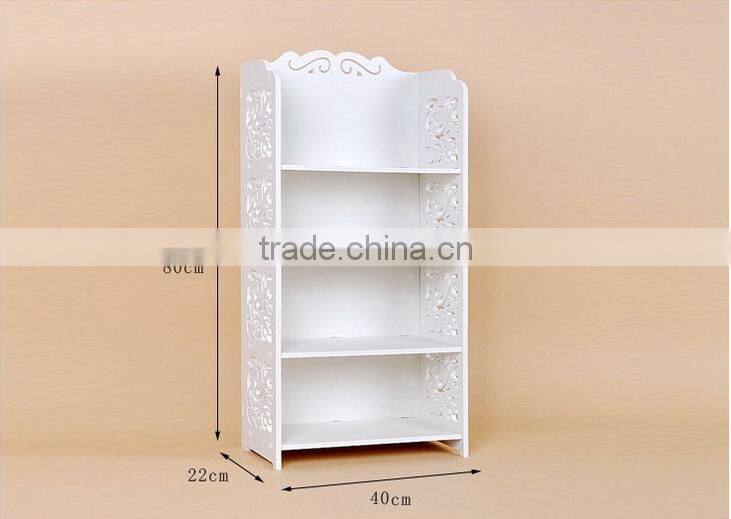 HOME-GJ living room decorated white corner bookcase
