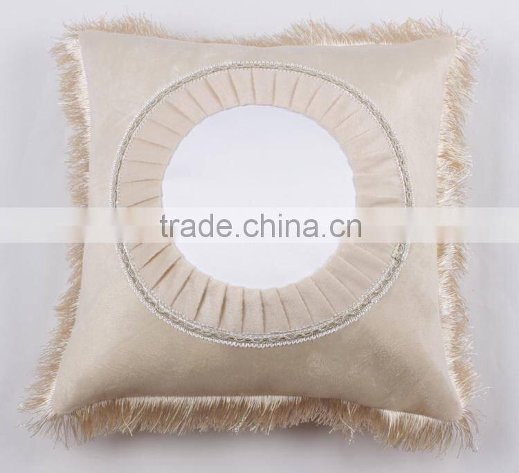 Beige color decorative pillow case for sublimation printing