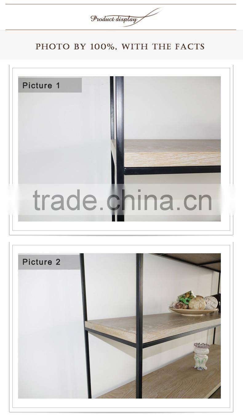 Removable shelf combination iron pipe design for clothes floorstanding display racks
