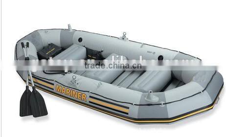 2 color inflatable safety fishing rowing boat