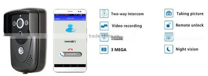 720P PIR Motion Sensor WiFi Visual Intercom Doorbell with IR Night Vision