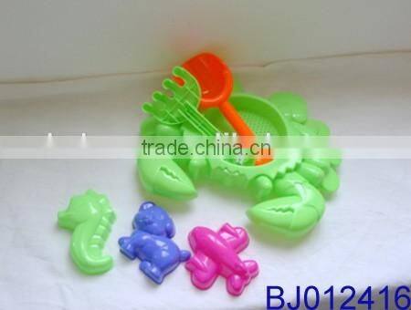 2016 New kids toy cartoon truck with beach toys shovel set