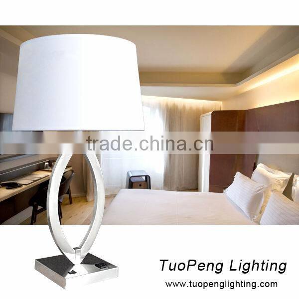 OFF-White linen Shade Bedside table lamp