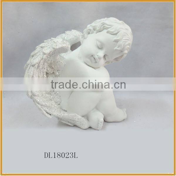 handmade resin sleeping angel grave ornaments