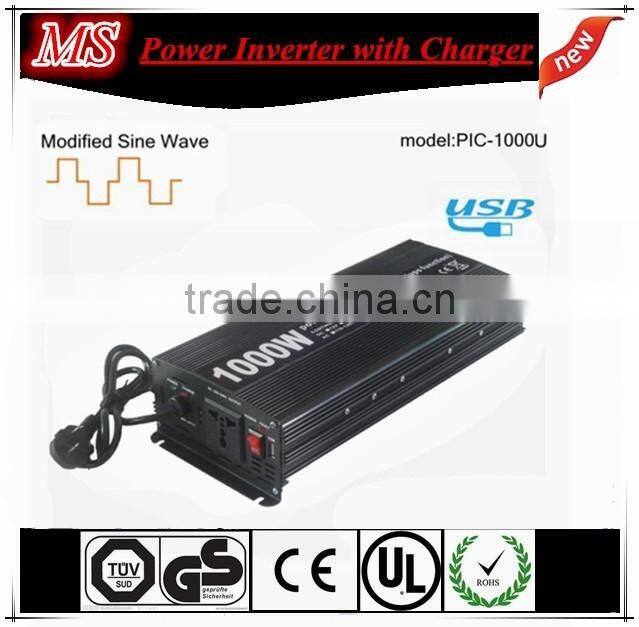 1000watt UPS solar power inverter with charger in modified wave sine