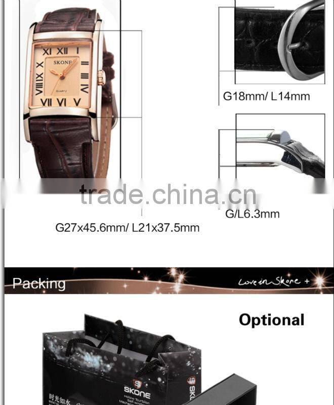 Top Brand SKONE Design Leather Strap Roles Watches Men