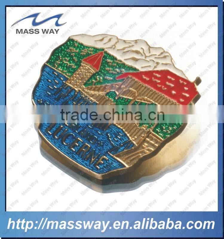 customized SWITZERLAND metal map fridge magnet