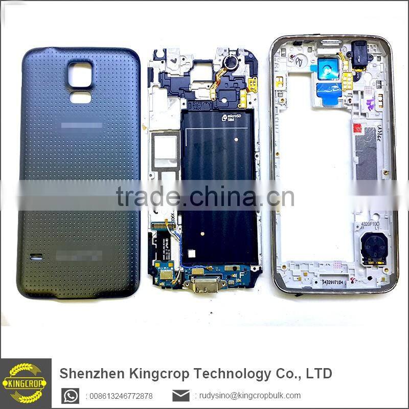 original front Bezel faceplate Housing Case For Samsung Galaxy S5 SV G900F G900H G900P G900T