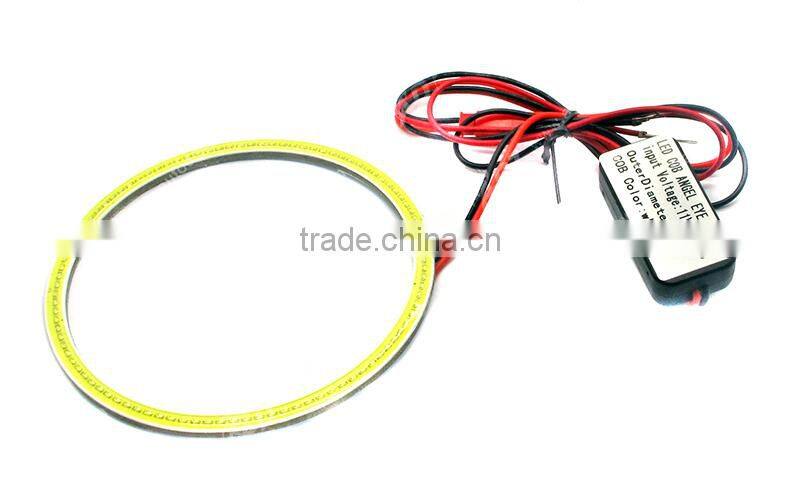1Pair 90MM Car Led Headlight COB LED Halo Ring Angel Eyes Warning Lamps