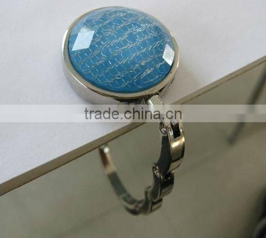 2016 New Rose Flower scarf Folding Purse Handbag Bag Accessories/ Table top bag holder tea bag Hanger