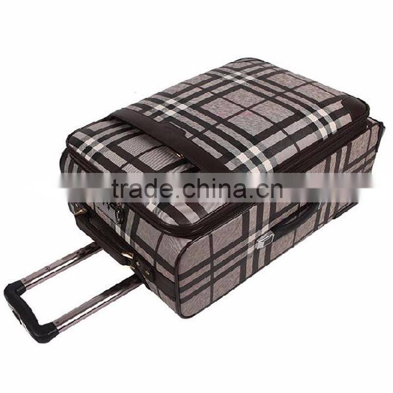 Factory Wholesale PVC Shell 360 degree Spinner Wheels Soft Trolley Luggage
