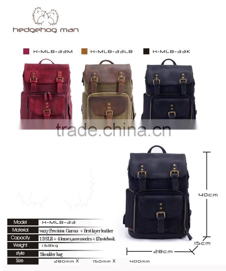 handmade vintage bag leather camera bag for canon 600d