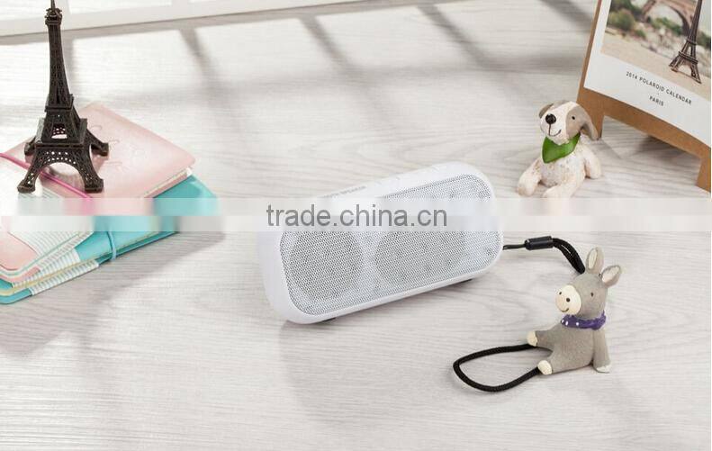 Portable mini bluetooth speaker with built-in rechargeable battery