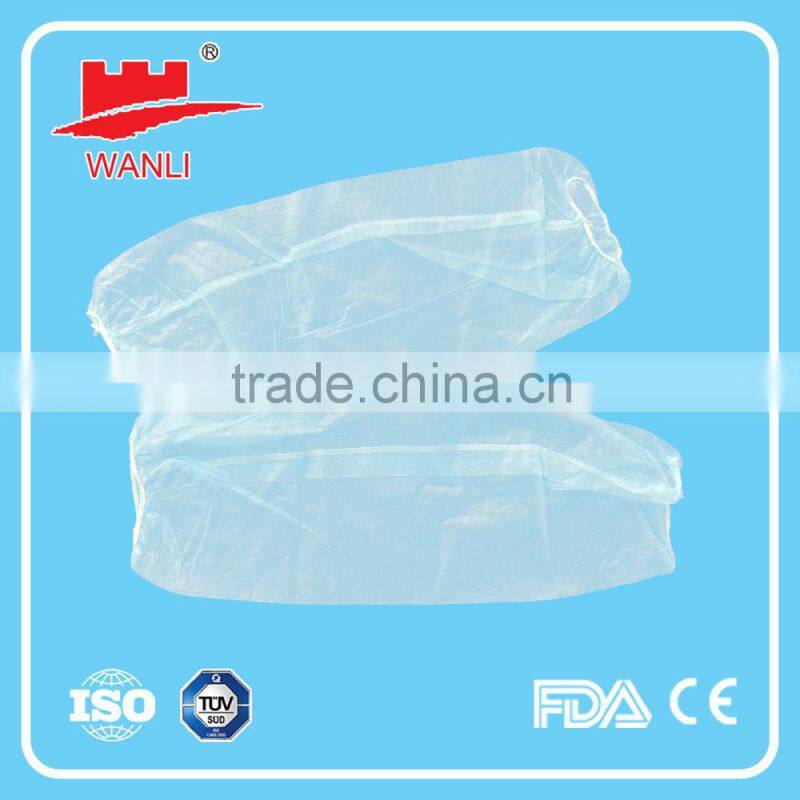 Disposable protective PP/SMS/PE sleeve cover
