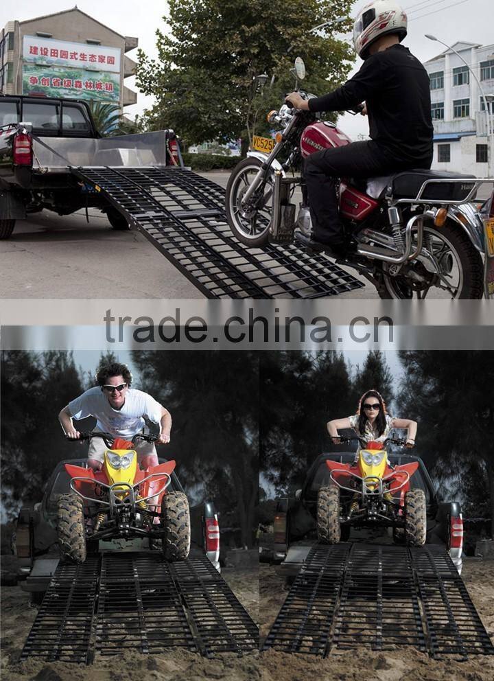 Heavy-duty Electric Motorcycle/ATV Combo Loading Ramp System, ATV Ramps for Lifted Loading Trucks