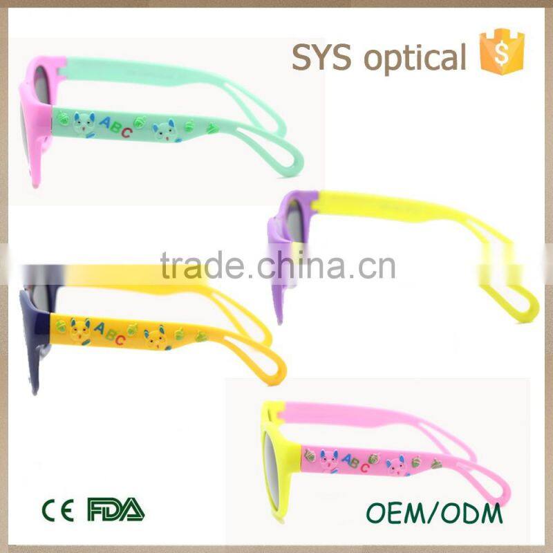 836 New model kids sun glasses with color frame