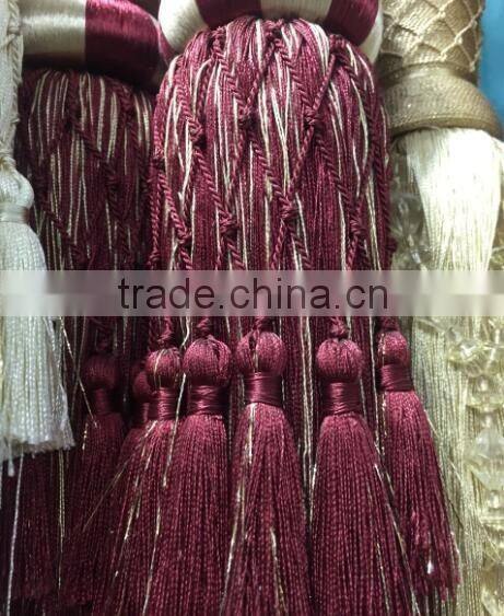 designer home decor tassel fringe rayon tassel curtain tiebacks